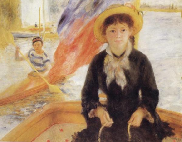 Pierre Renoir Girl in a Boat Sweden oil painting art